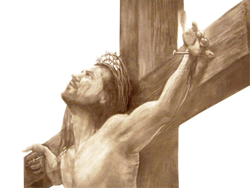 Religi Sketch Christian Of Cross Jesus Crucifixion Transparent PNG Image