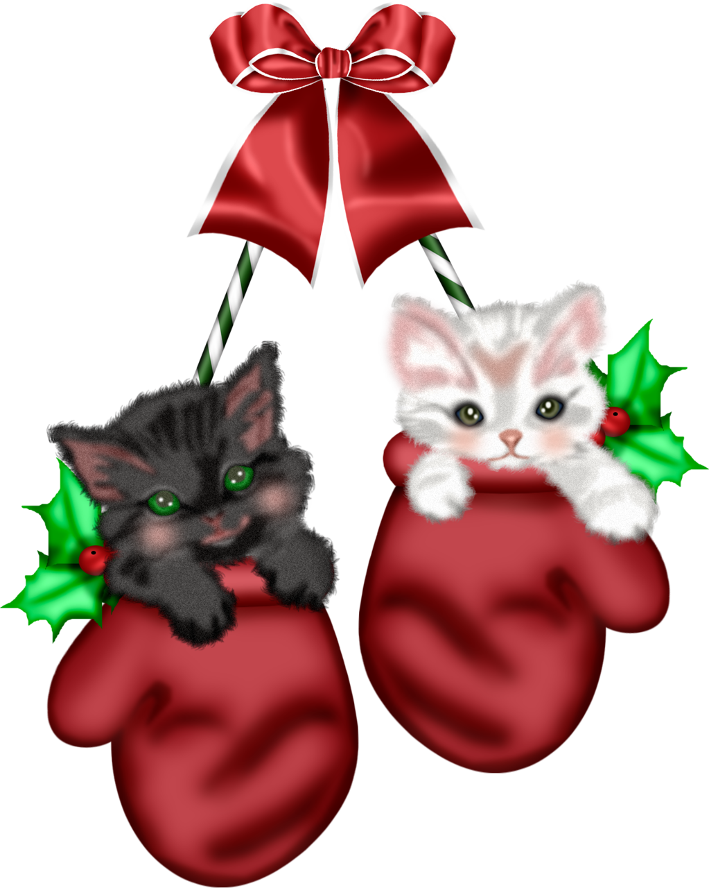 Vector Christmas Kitten Download Free Image Transparent PNG Image