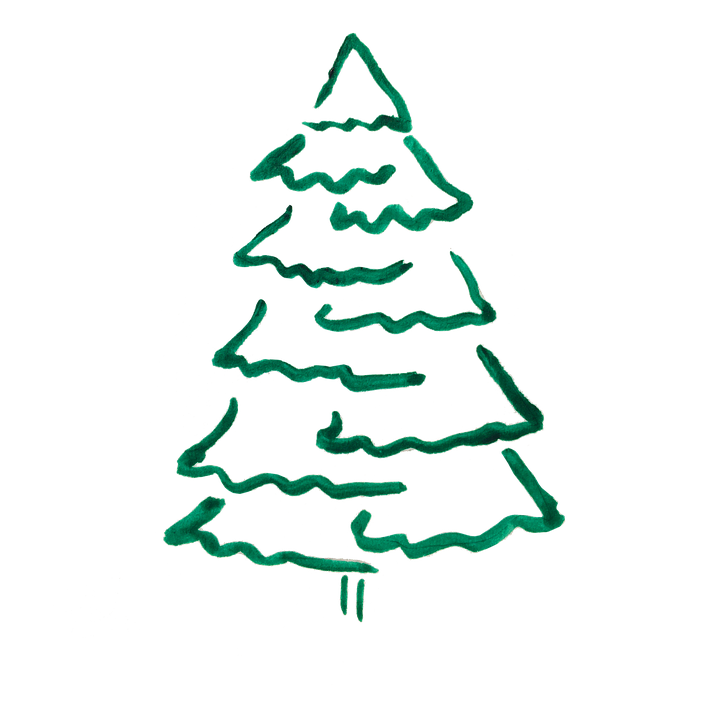 Watercolor Tree Christmas PNG File HD Transparent PNG Image