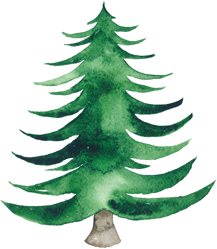 Watercolor Tree Christmas Free Transparent Image HD Transparent PNG Image