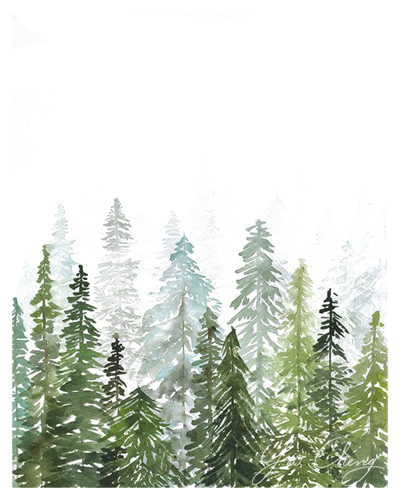 Watercolor Tree Christmas Free Transparent Image HQ Transparent PNG Image