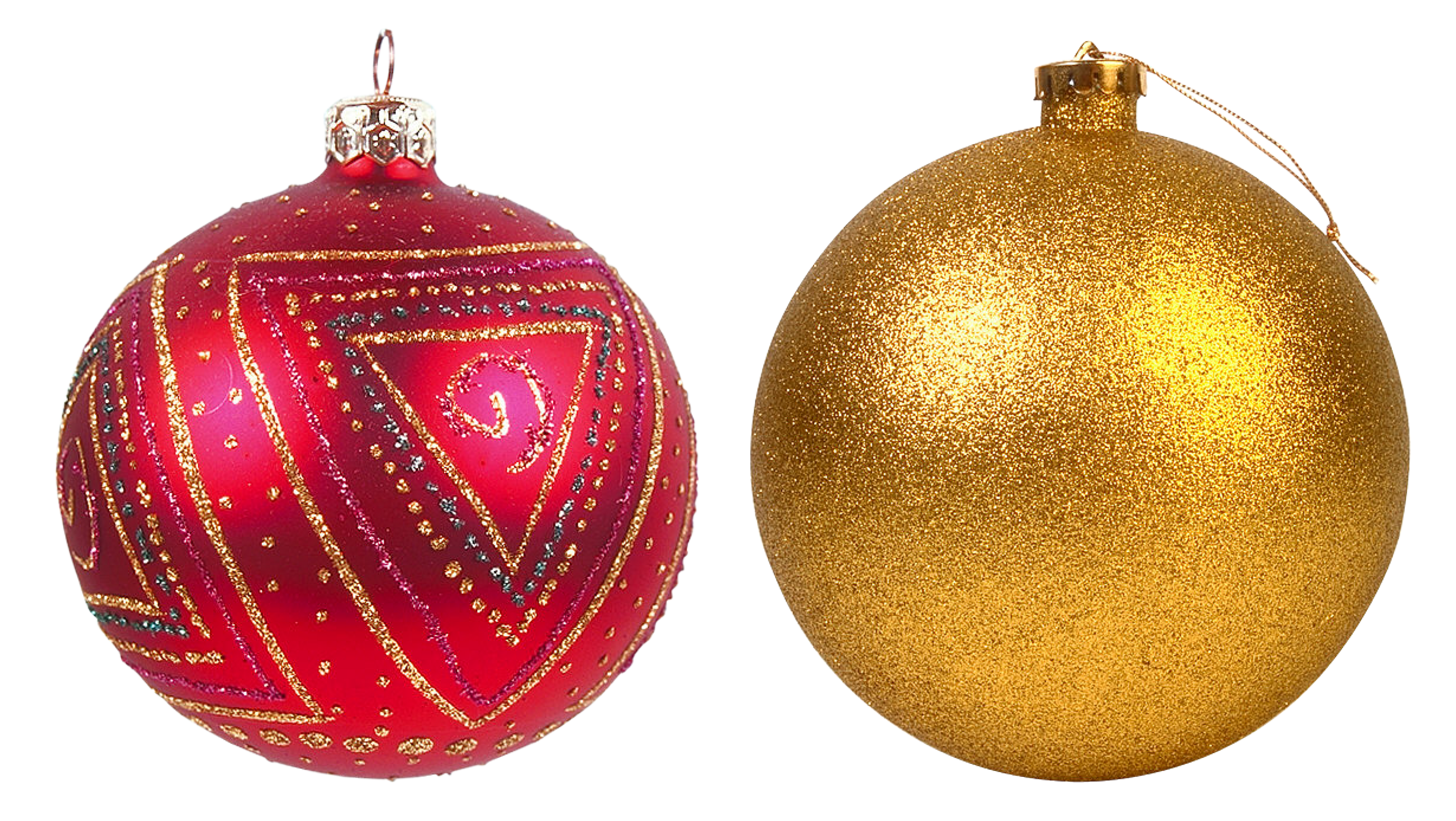 Glitter Christmas Bauble Free Download PNG HQ Transparent PNG Image