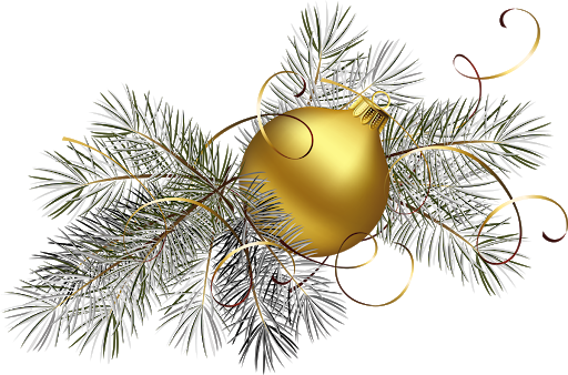 Christmas Gold Bauble Free Transparent Image HQ Transparent PNG Image