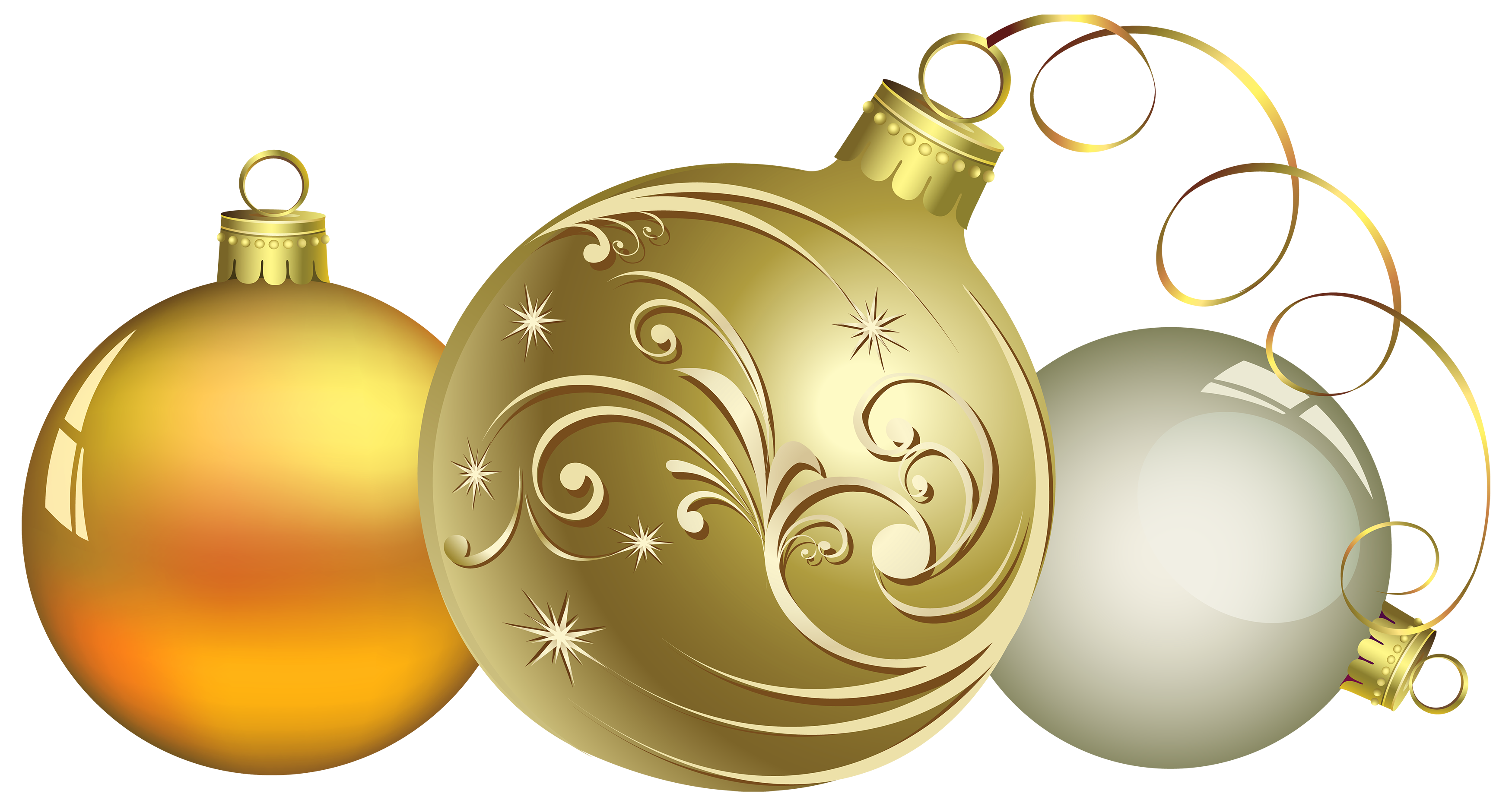 Picture Christmas Gold Bauble Free Download PNG HD Transparent PNG Image