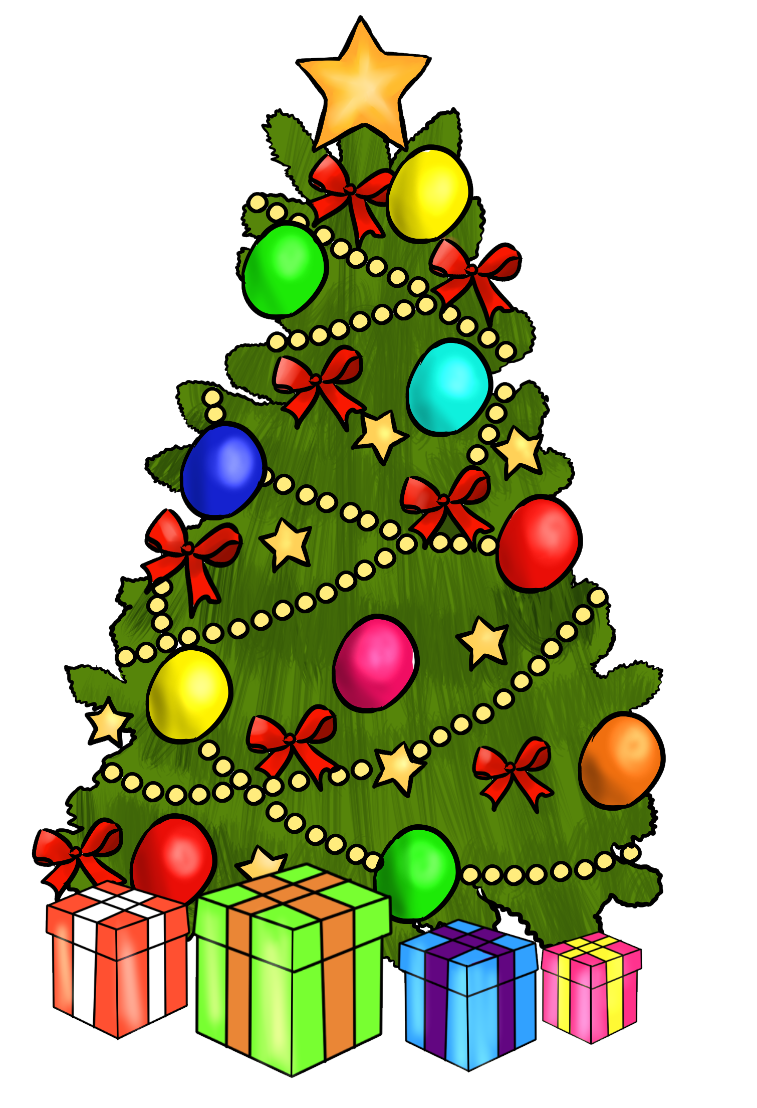 Picture Animated Tree Christmas PNG Image High Quality Transparent PNG Image