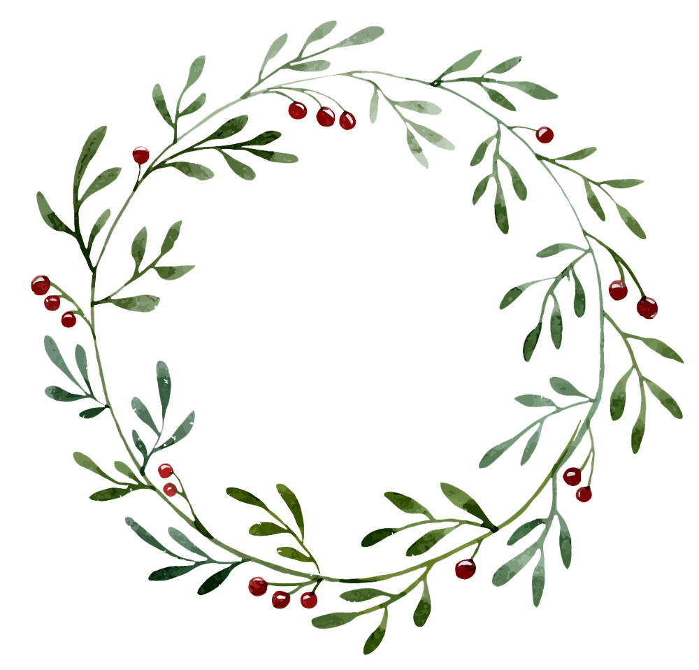 Watercolor Wreath Christmas Free Download PNG HQ Transparent PNG Image