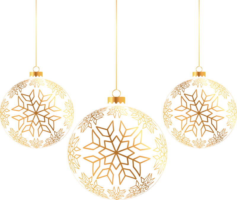 Christmas Gold Bauble Free HQ Image Transparent PNG Image