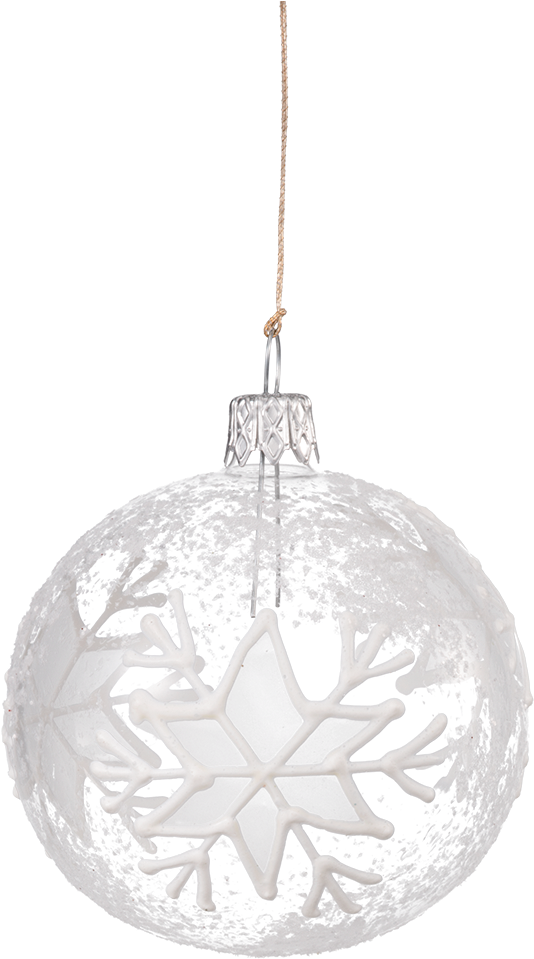 White Pic Christmas Ornaments Free PNG HQ Transparent PNG Image