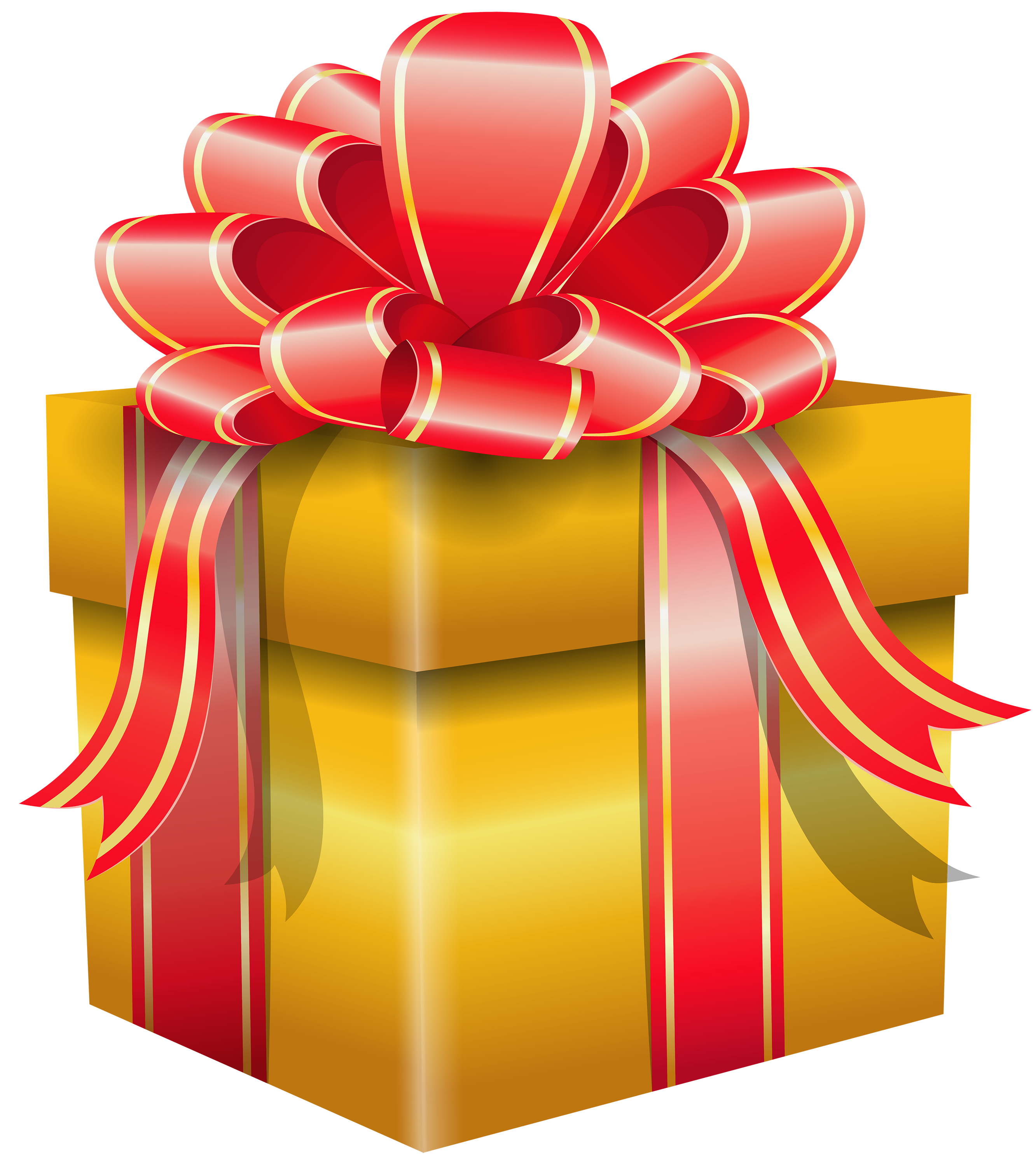 Gift Christmas Gold Free Photo Transparent PNG Image