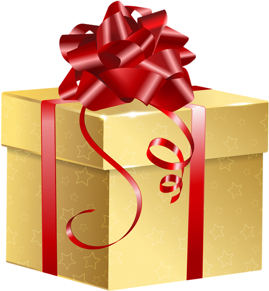 Gift Christmas Gold Free PNG HQ Transparent PNG Image