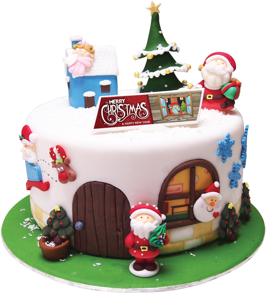 Cake Pic Christmas PNG Free Photo Transparent PNG Image