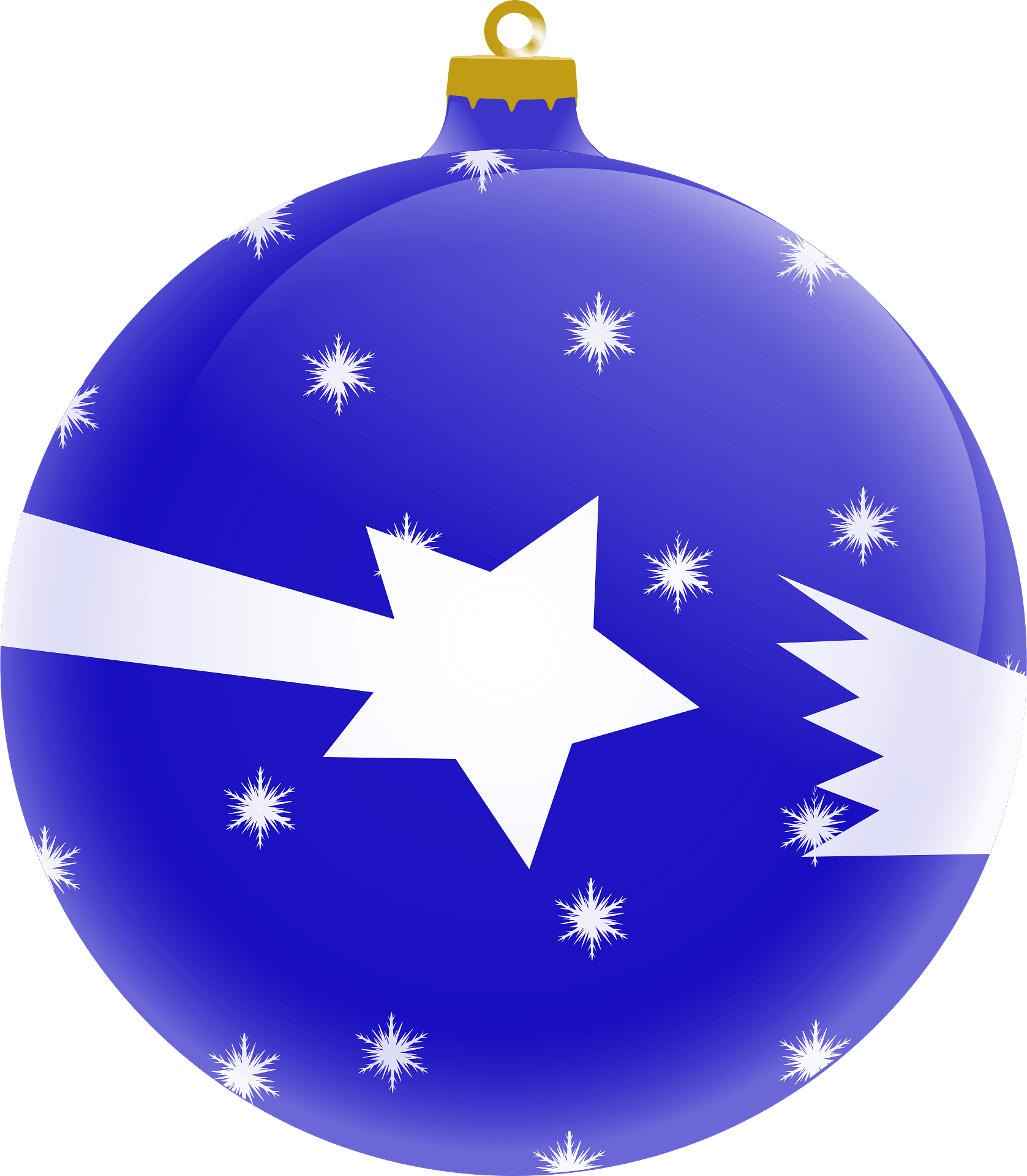 Blue Christmas Bauble Download HD Transparent PNG Image