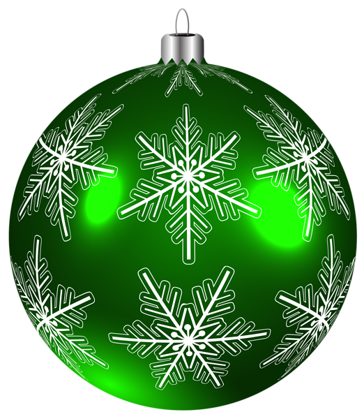 Green Christmas Bauble Free Clipart HQ Transparent PNG Image