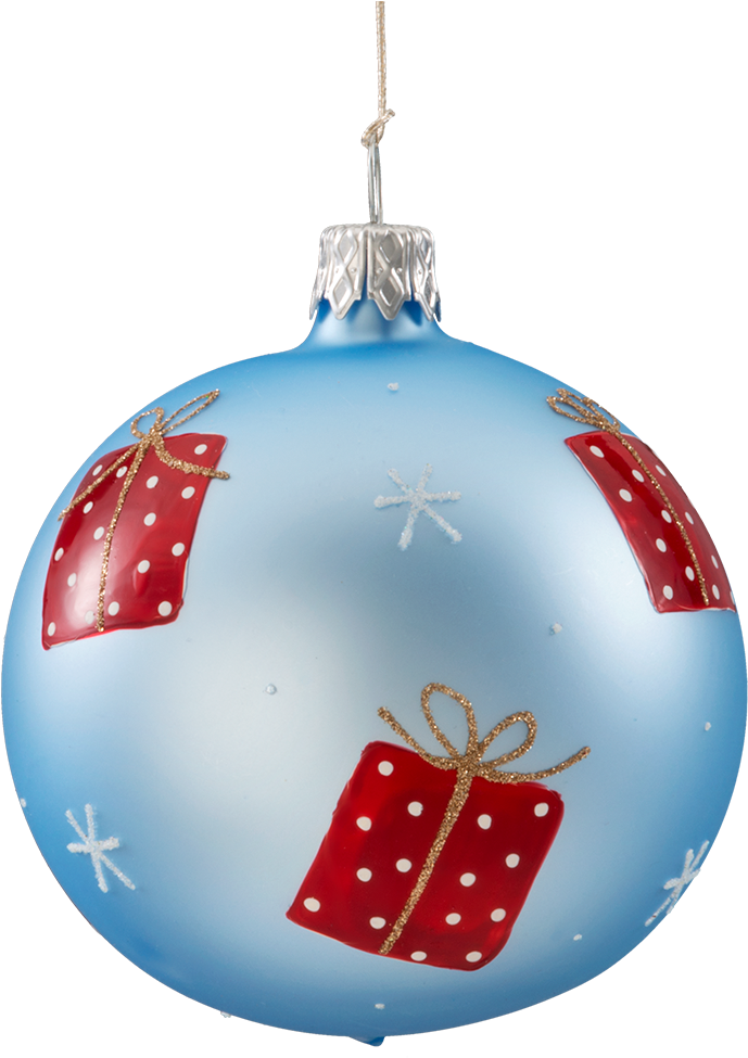 Blue Christmas Bauble Free HQ Image Transparent PNG Image