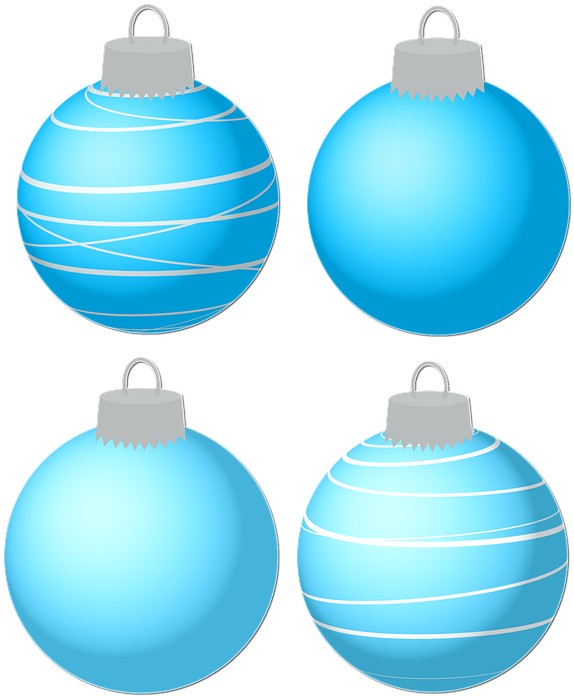 Blue Picture Christmas Bauble HQ Image Free Transparent PNG Image