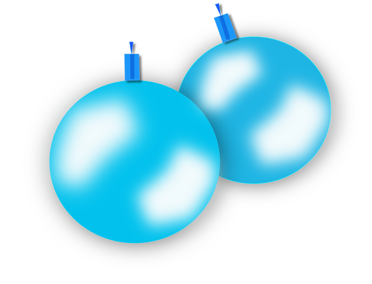 Blue Christmas Bauble Free Transparent Image HD Transparent PNG Image