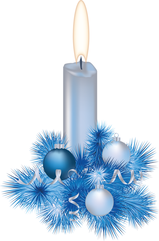 Blue Candle Christmas Photos PNG Image High Quality Transparent PNG Image