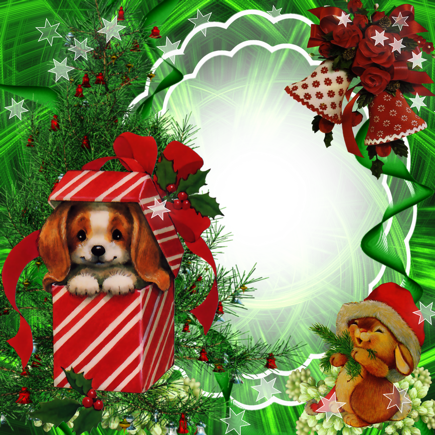 Frame Green Christmas Free HD Image Transparent PNG Image