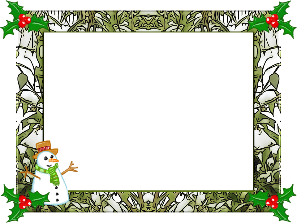 Frame Green Christmas Free HD Image Transparent PNG Image