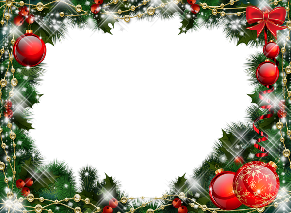 Images Frame Green Christmas Free Photo Transparent PNG Image