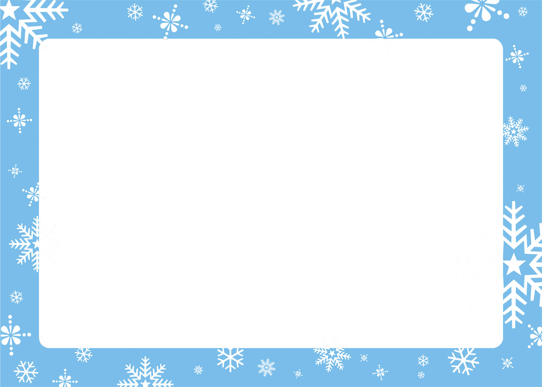 Blue Frame Christmas Free Download PNG HQ Transparent PNG Image