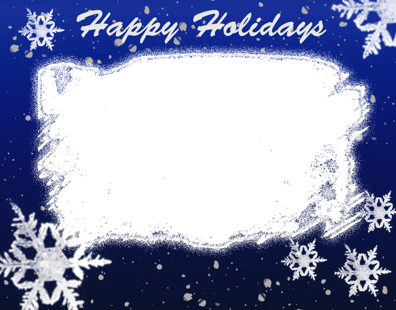 Blue Photos Frame Christmas Download HQ Transparent PNG Image