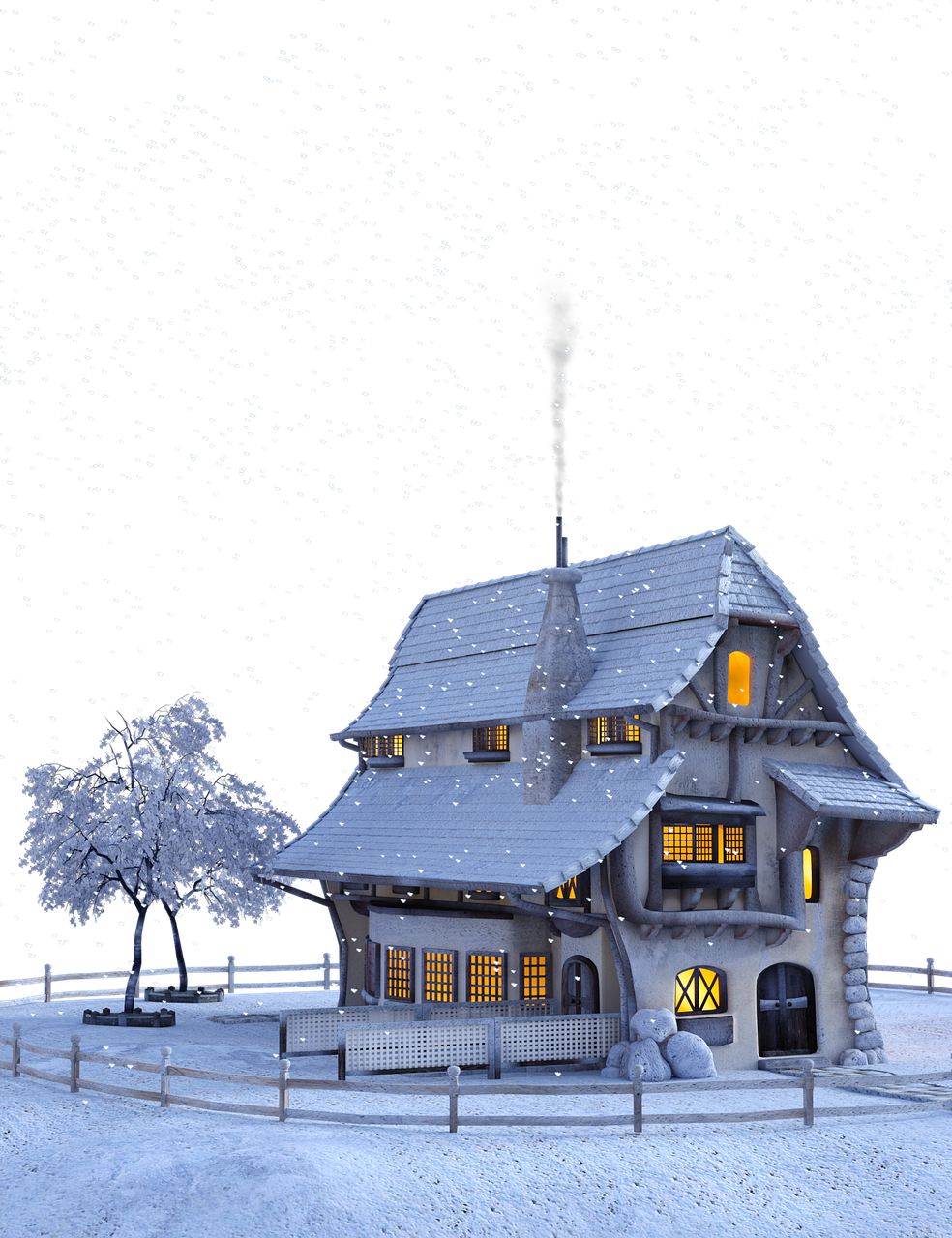 Christmas Landscape Download Free Image Transparent PNG Image