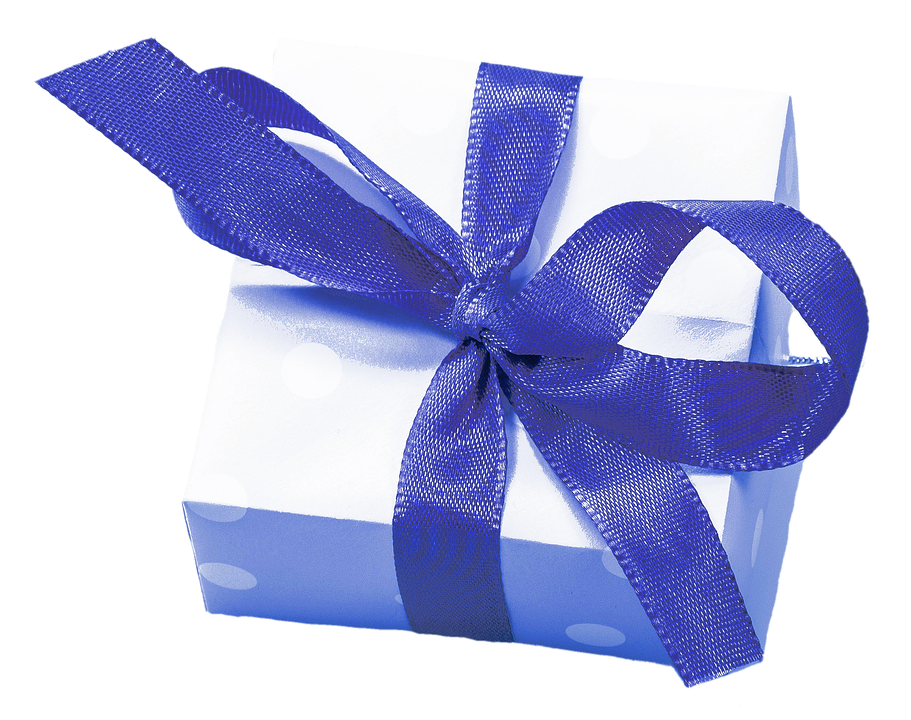 Blue Christmas Gift Free Transparent Image HD Transparent PNG Image