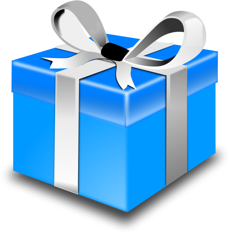 Blue Christmas Gift PNG File HD Transparent PNG Image