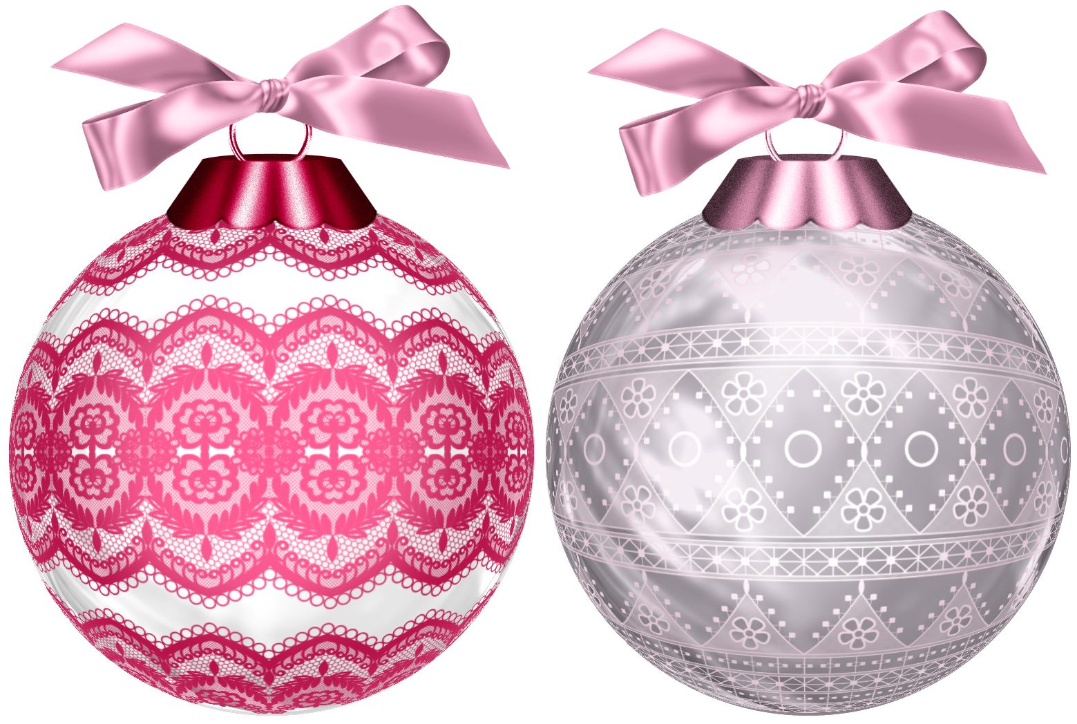 Pink Photos Christmas Ornaments Download Free Image Transparent PNG Image