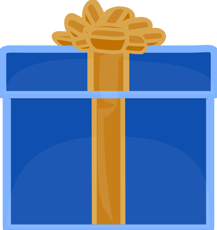 Blue Christmas Gift Free Download Image Transparent PNG Image