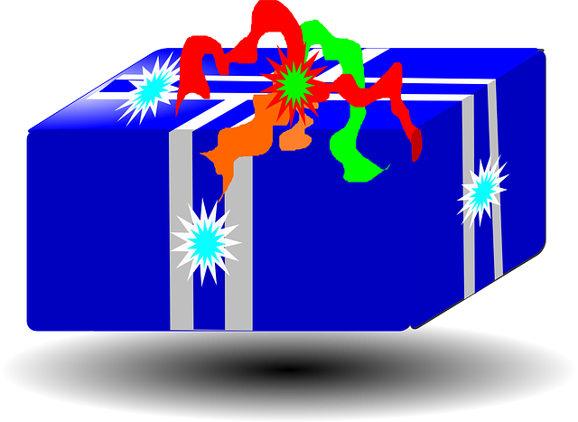 Blue Christmas Gift PNG Free Photo Transparent PNG Image