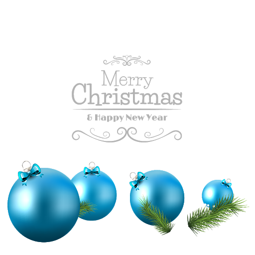 Blue Christmas Ornaments Free HD Image Transparent PNG Image