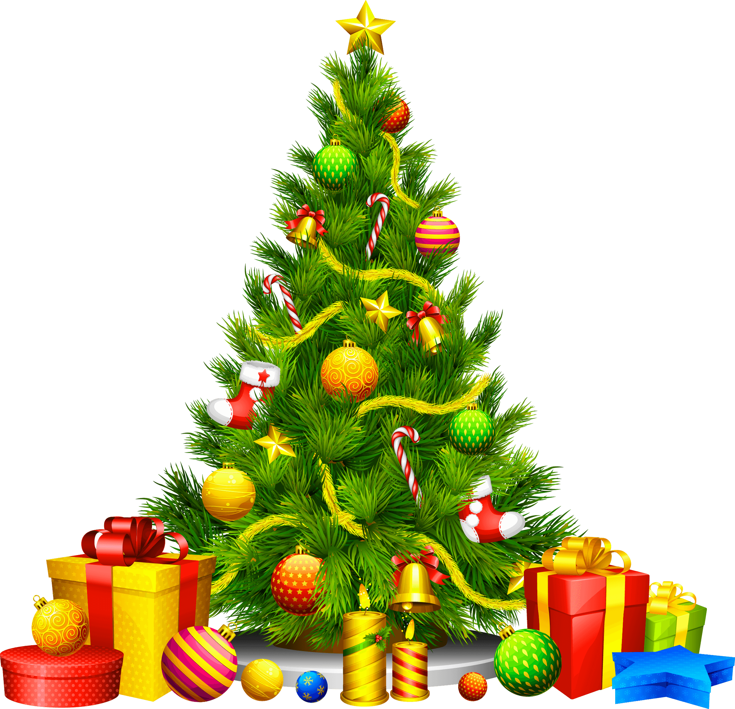 Fir Tree Christmas Free Clipart HQ Transparent PNG Image