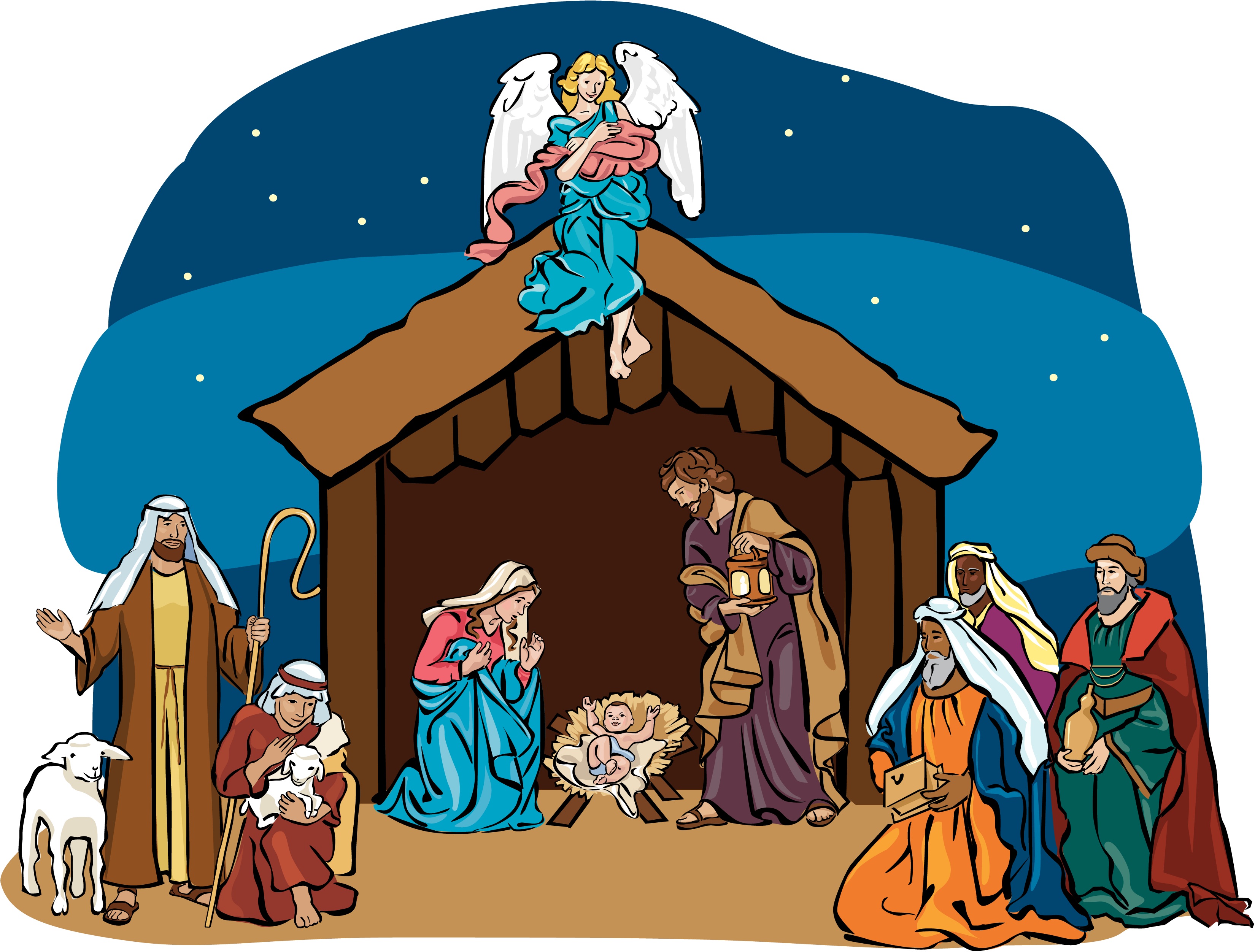 Nativity Picture Christmas Free Transparent Image HQ Transparent PNG Image