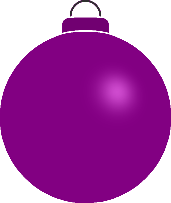 Purple Christmas Ornaments Free PNG HQ Transparent PNG Image