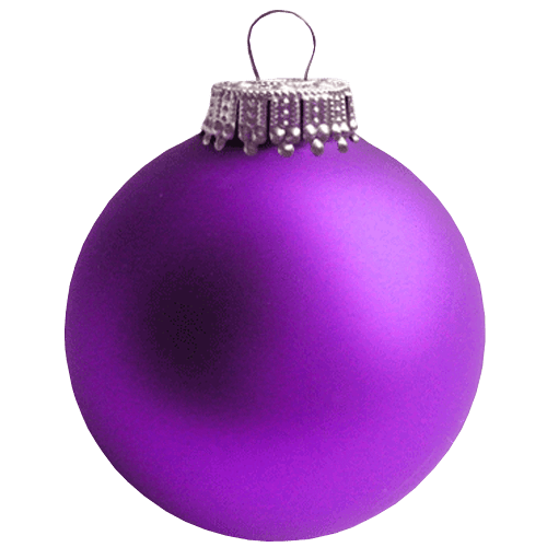 Purple Photos Christmas Ornaments HQ Image Free Transparent PNG Image