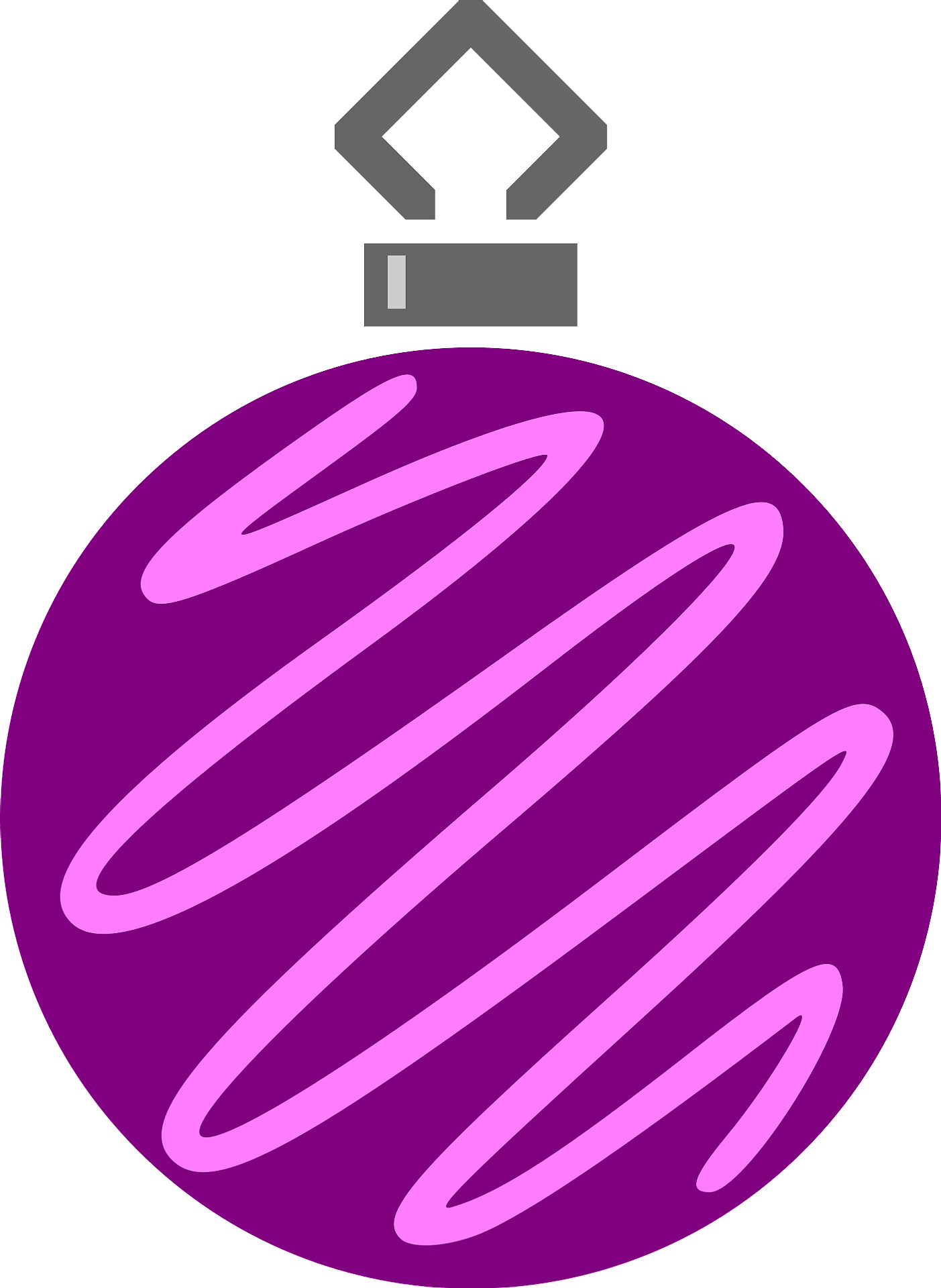 Purple Picture Christmas Ornaments Free HQ Image Transparent PNG Image