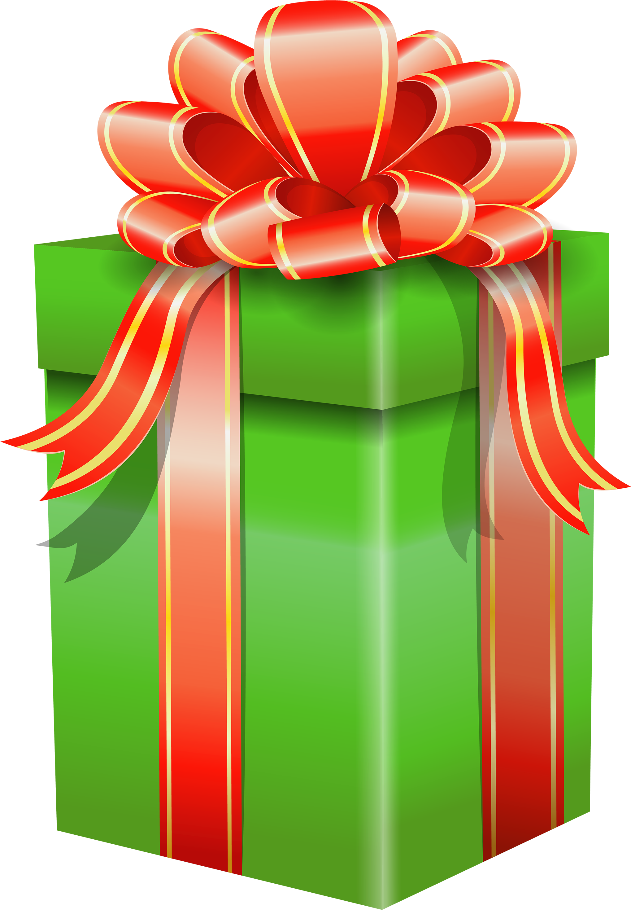 Green Christmas Gift Free Clipart HD Transparent PNG Image