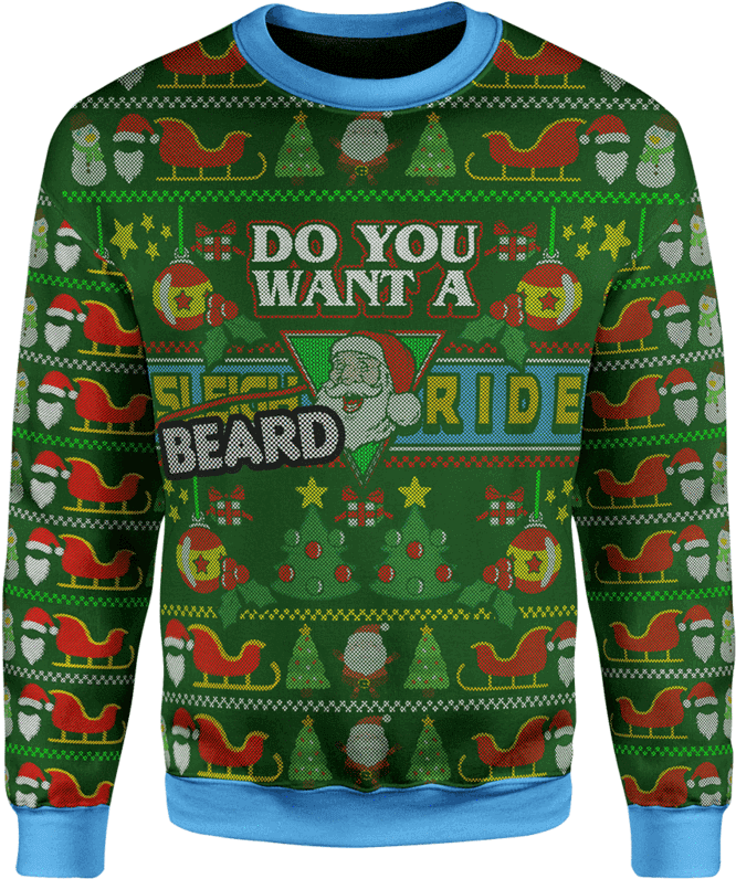 Green Christmas Jumper Free Clipart HD Transparent PNG Image