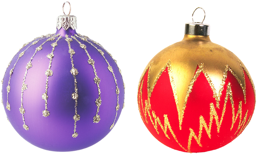 Purple Images Christmas Ornaments Free Clipart HQ Transparent PNG Image