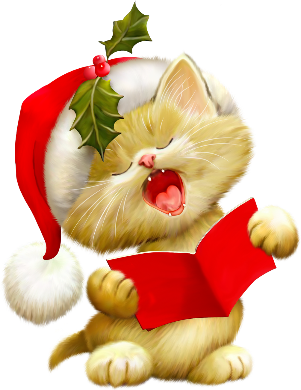 Pic Christmas Cat Free Transparent Image HD Transparent PNG Image