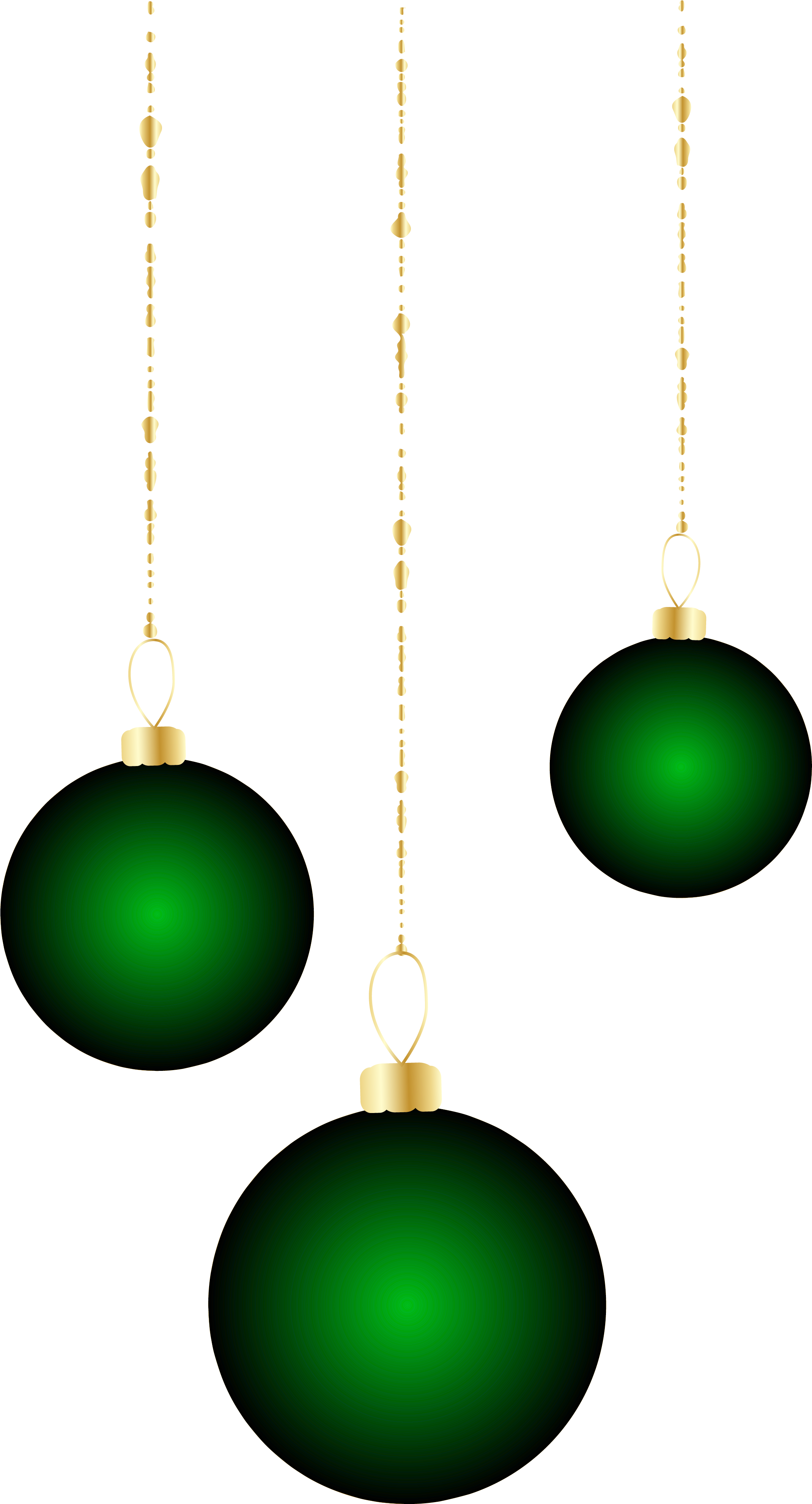 Green Christmas Ornaments Free Clipart HD Transparent PNG Image