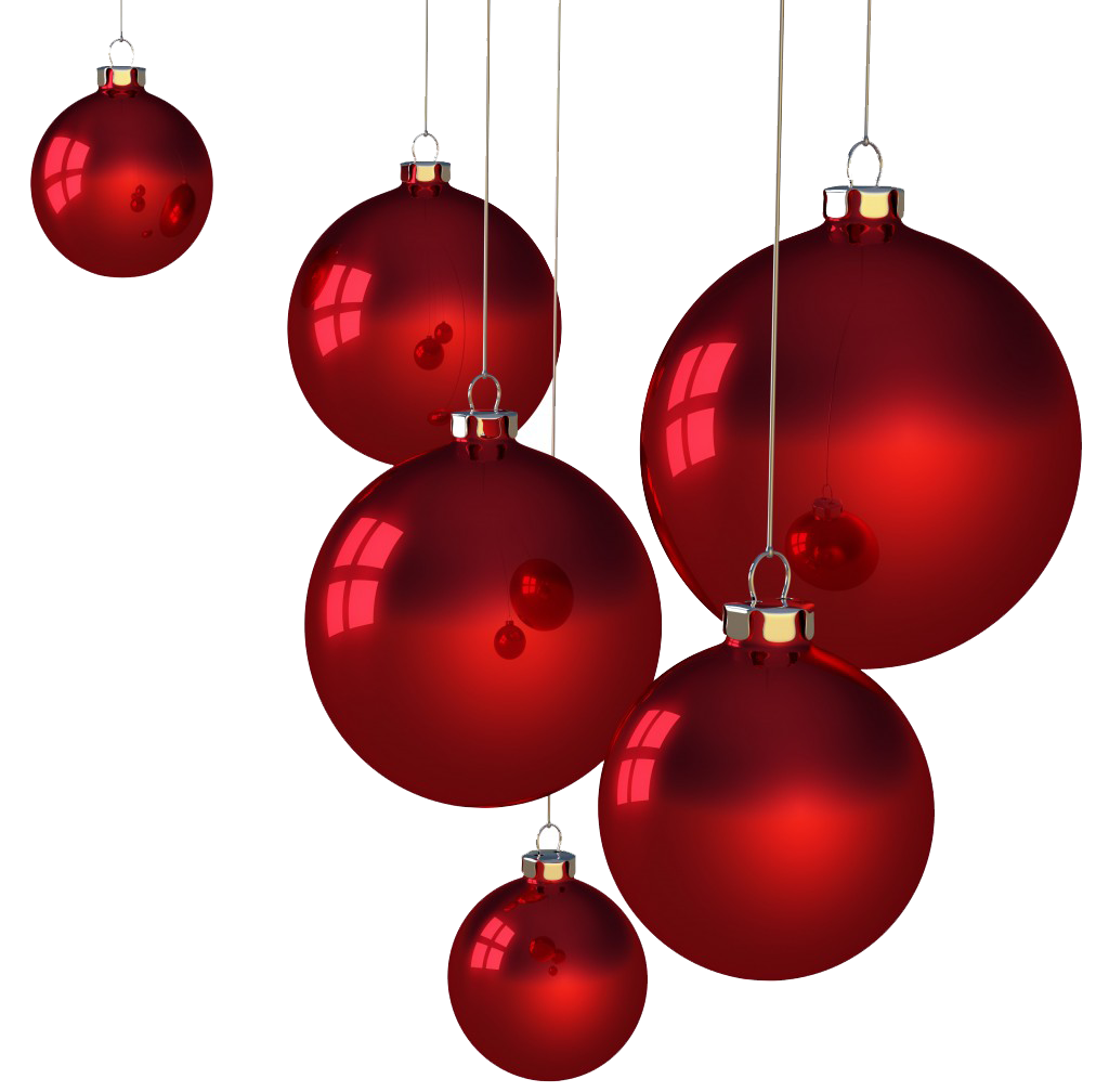 Christmas Red Bauble Free Photo Transparent PNG Image