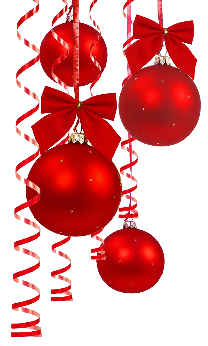 Hanging Christmas Red Bauble Free Download Image Transparent PNG Image