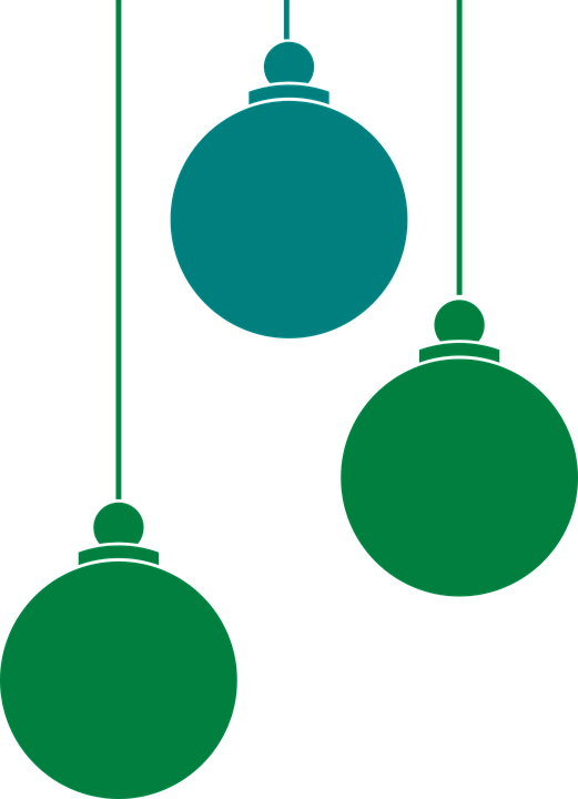 Green Christmas Ornaments PNG Free Photo Transparent PNG Image