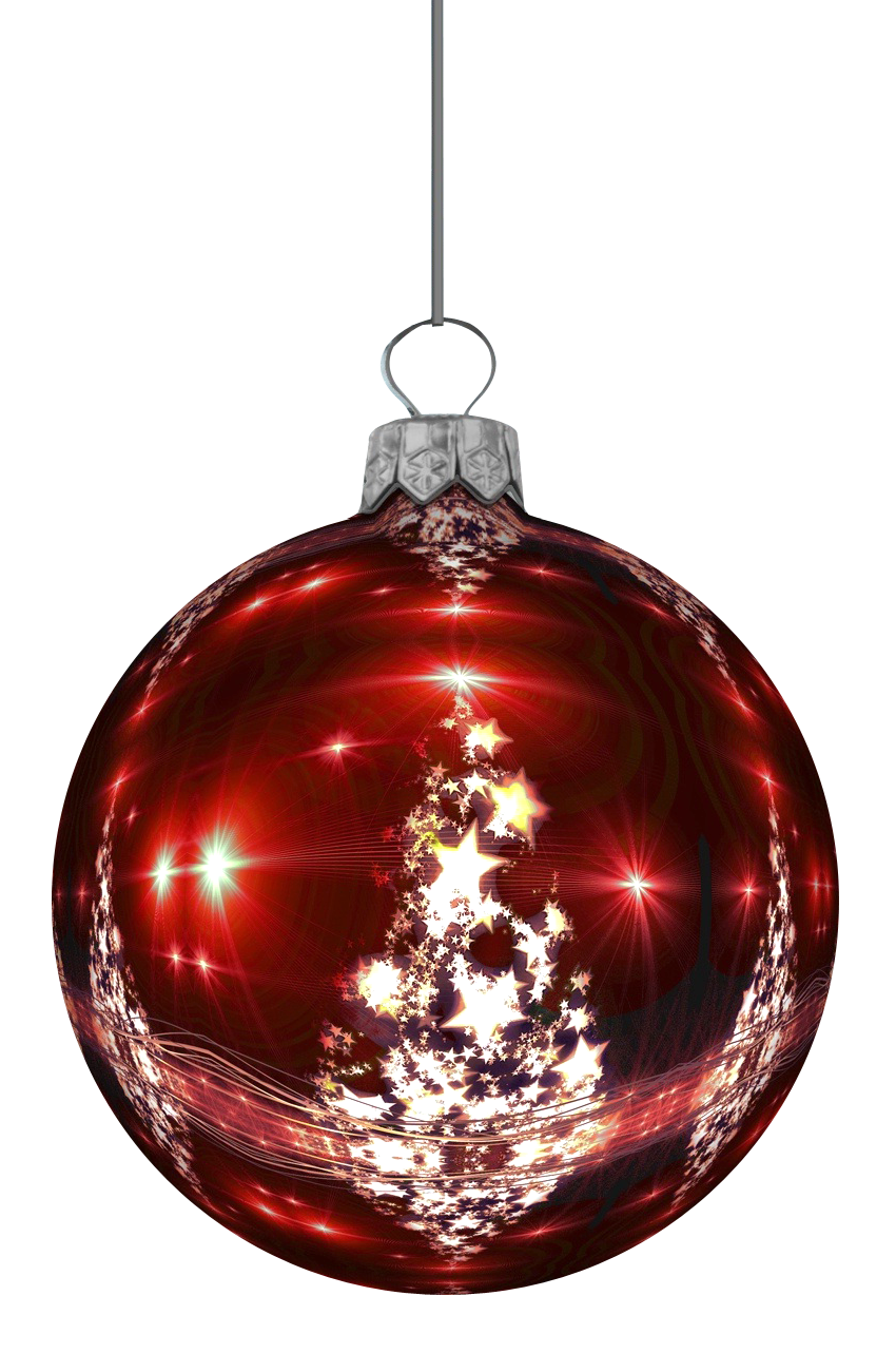 Photos Christmas Red Bauble HQ Image Free Transparent PNG Image