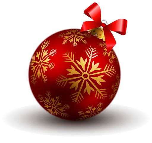 Christmas Red Bauble Free Clipart HD Transparent PNG Image