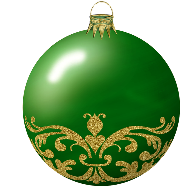 Green Christmas Ornaments HQ Image Free Transparent PNG Image