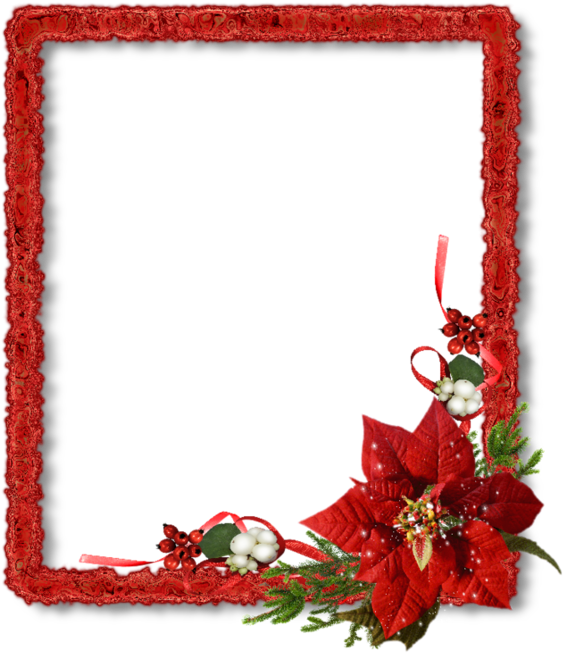 Frame Christmas Red PNG Download Free Transparent PNG Image